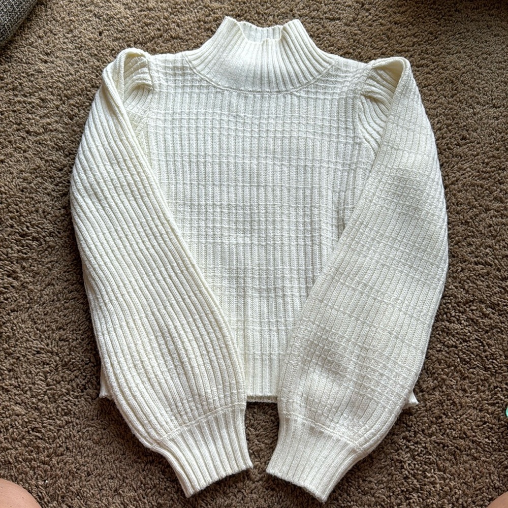 Cream cowl neck sweater